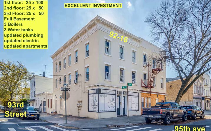 Pictures of Mixed Use, Multifamily, Retail property located at 92-16 95th Ave, Ozone Park, NY 11416 for sales - image #1