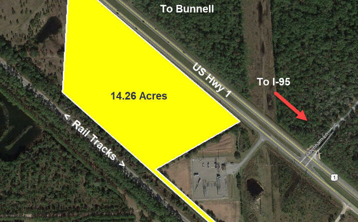 Pictures of Land property located at US 1 (14.38 AC) Highway, Bunnell, FL 32110 for sales - image #1