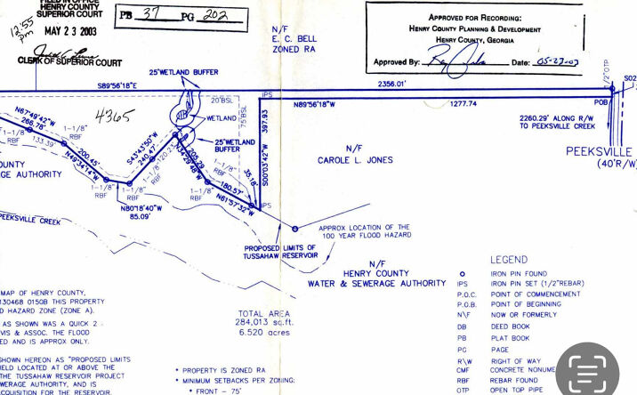 Pictures of Land property located at 6.47 Acres Peeksville Rd, McDonough, GA 30252 for sales - image #1