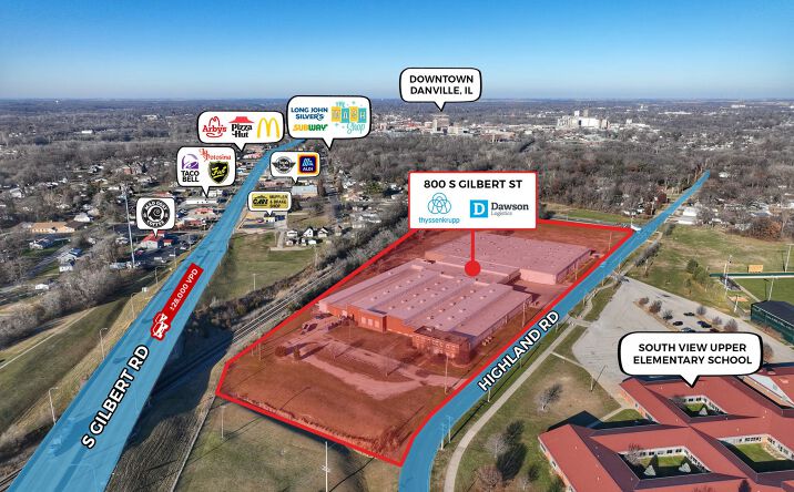 Pictures of Industrial property located at 800 S Gilbert St, Danville, IL 61832 for sales - image #1