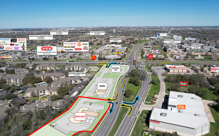 Pictures of Retail, Land property located at 1901 E Palm Valley Blvd, Round Rock, TX 78664 for sales - image #1