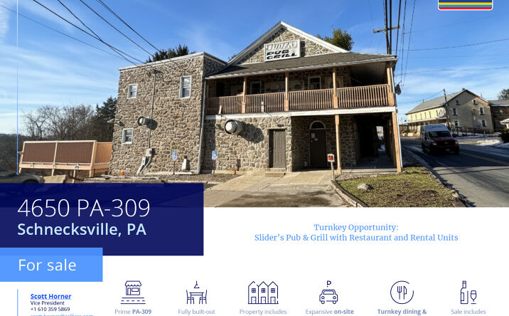 Pictures of Mixed Use, Multifamily, Retail property located at 4650 PA-309, Schnecksville, PA 18078 for sales - image #1