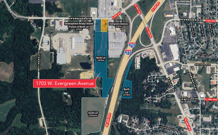 Pictures of Industrial, Land property located at 1703 W Evergreen Avenue, Effingham, IL 62401 for sales - image #1