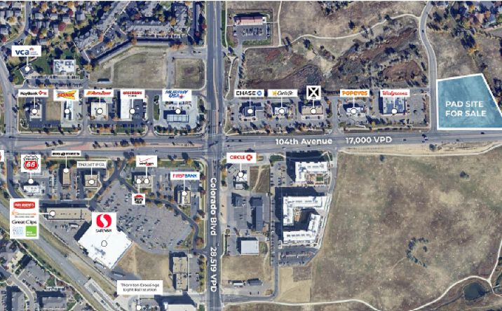 Pictures of Land property located at NEC of E 104th & Birch St, Thornton, CO 80233 for sales - image #1