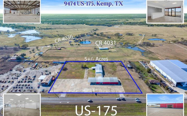 Pictures of Retail, Office, Industrial property located at 9474 Us-175 Kemp, Kemp, TX 75143 for sales - image #1