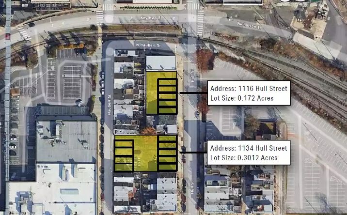 Pictures of Land property located at 1034 & 1116 Hull Street, Baltimore, MD 21230 for sales - image #1