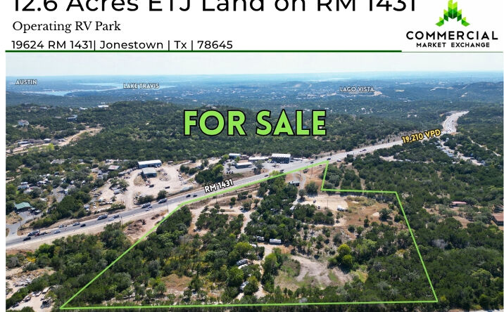 Pictures of Land, Mobile Home Park property located at 19624 RM 1431, Jonestown, TX 78645 for sales - image #1