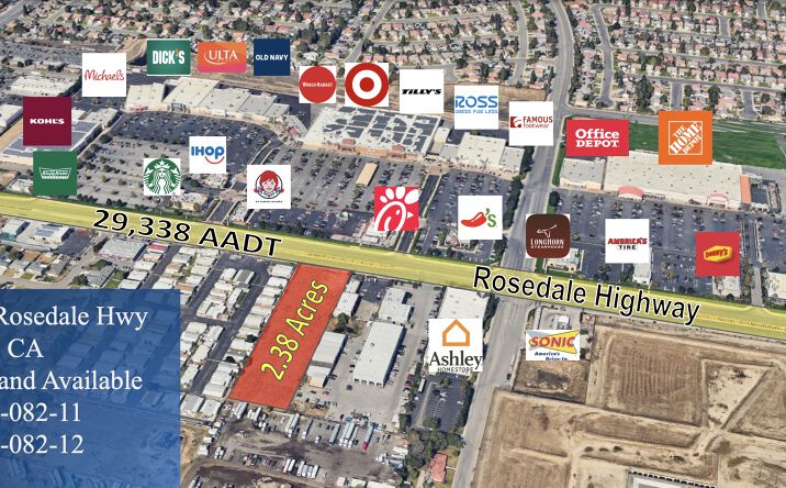 Pictures of Land property located at 9021/9031 Rosedale Hwy, Bakersfield, CA 93312 for sales - image #1