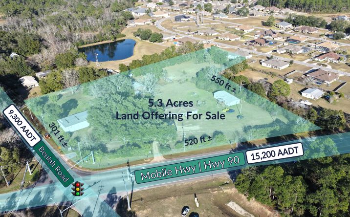 Pictures of Land property located at 7998 Mobile Hwy, Pensacola, FL 32526 for sales - image #1