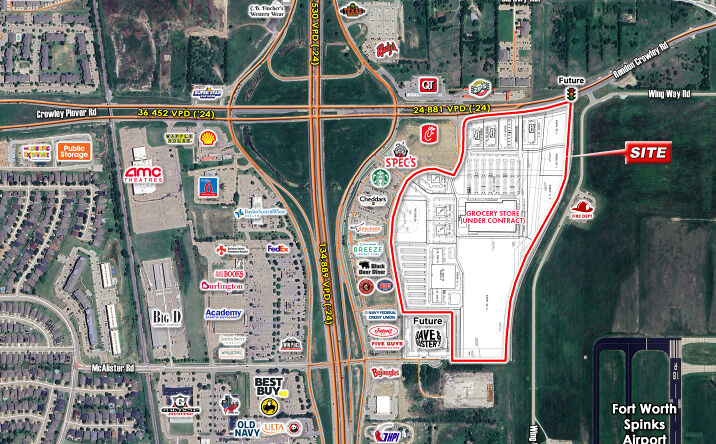 Pictures of Land property located at SEQ - I-35w & Rendon Crowley Rd, Fort Worth, TX 76102 for sales - image #1