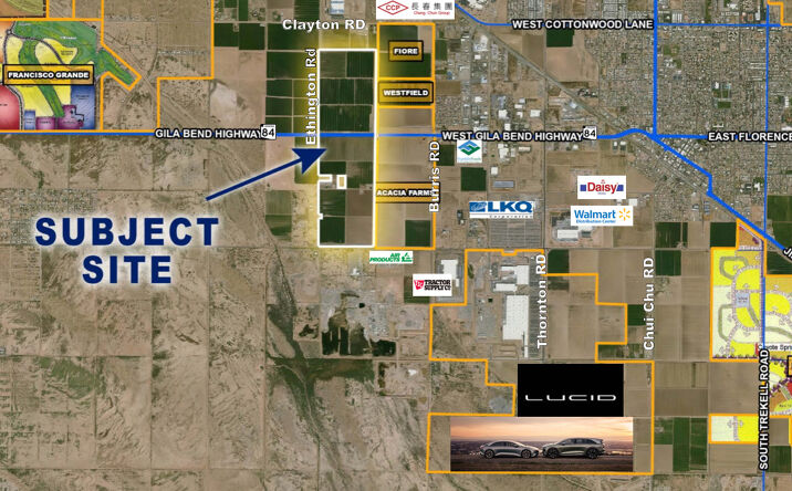 Pictures of Land, Mixed Use property located at 620 +- acres along Ethington Rd, Casa Grande, AZ 85193 for sales - image #1