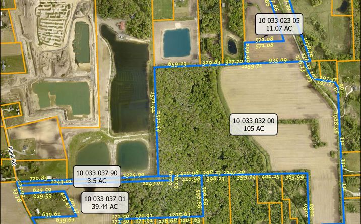 Pictures of Land property located at 0 Plank Road/Day Road, Maybee, MI 48159 for sales - image #1