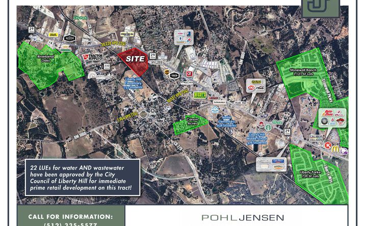 Pictures of Industrial, Land, Mixed Use, Office, Retail property located at 14601 TX-29, Liberty Hill, TX 78642 for sales - image #1