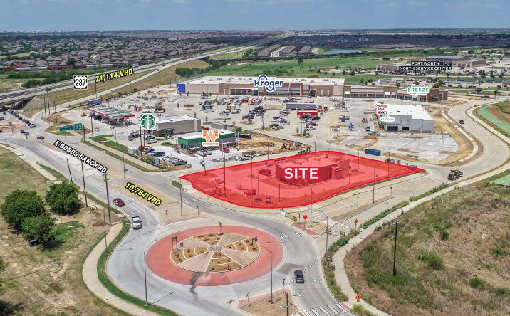 Pictures of Retail, Land property located at NEC HWY 287 & E Bonds Ranch Road, Fort Worth, TX 76131 for sales - image #1