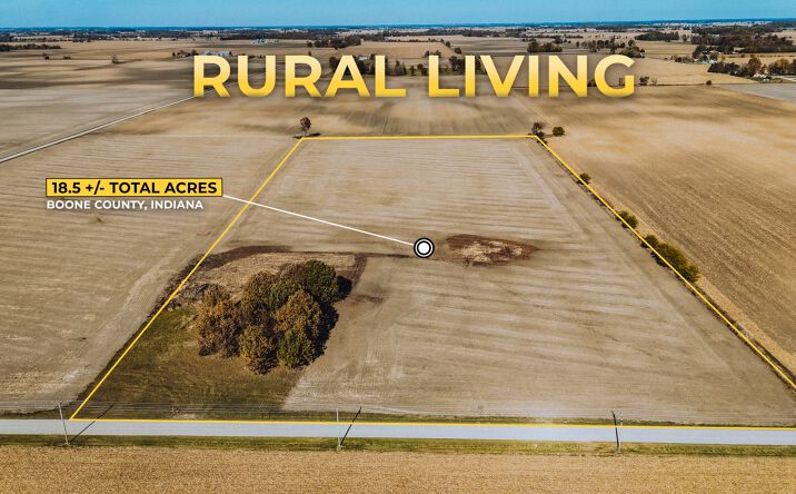 Pictures of Land property located at 18.5 +/- Acres Boone County, Lebanon, IN 46052 for sales - image #1