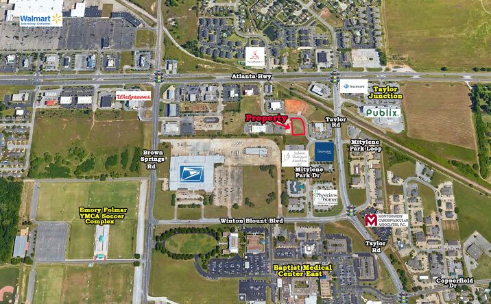 Pictures of Land property located at Atlanta Hwy/Taylor Rd, Montgomery, AL 36117 for sales - image #1