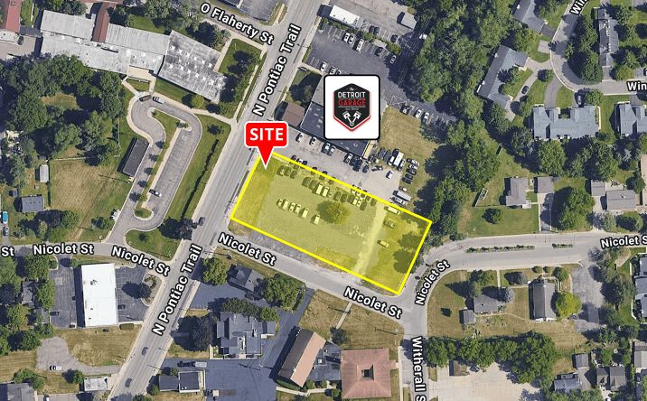 Pictures of Land, Retail property located at 420 N Pontiac Trail, Walled Lake, MI 48390 for sales - image #1