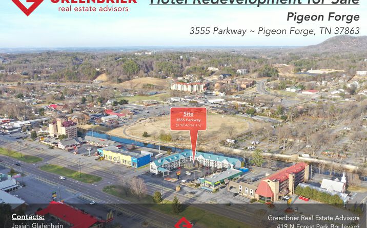 Pictures of Hospitality, Retail property located at 3555 Parkway, Pigeon Forge, TN 37863 for sales - image #1