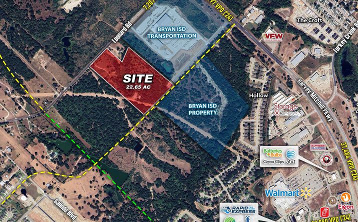 Pictures of Land property located at 4101 Leonard Rd, Bryan, TX 77807 for sales - image #1