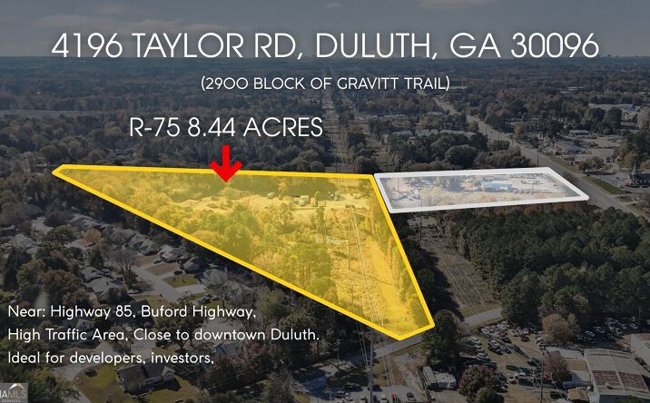 Pictures of Mixed Use, Land property located at 4196 Taylor Road, Duluth, GA 30096 for sales - image #1