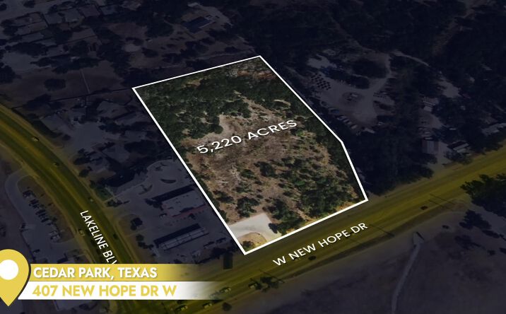 Pictures of Land, Mixed Use property located at 1407 W New Hope Dr, Cedar Park, TX 78613 for sales - image #1