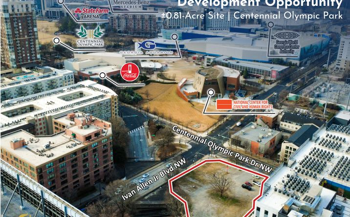 Pictures of Hospitality, Land, Mixed Use, Multifamily property located at 355 Centennial Olympic Park Dr NW, Atlanta, GA 30313 for sales - image #1