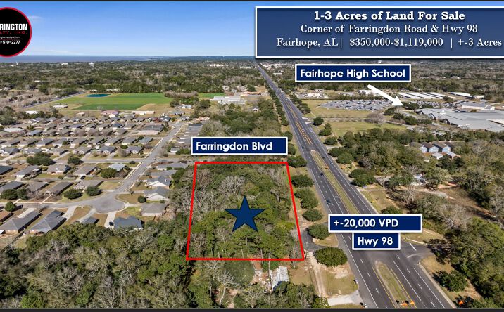 Pictures of Land property located at Farringdon Rd & Hwy 98, Fairhope, AL 36532 for sales - image #1