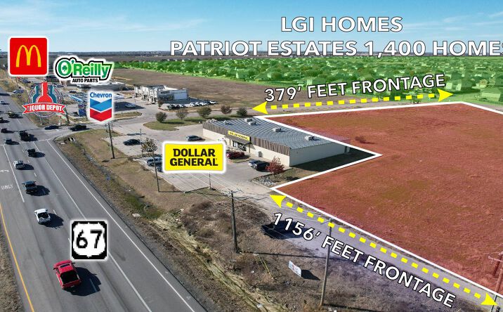 Pictures of Land property located at 525 US-67, Venus, TX 76084 for sales - image #1