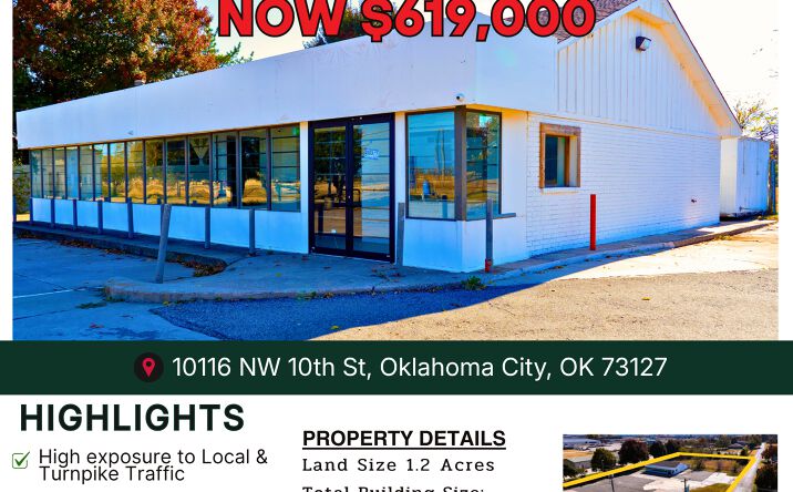 Pictures of Retail property located at 10116 NW 10th St, Oklahoma City, OK 73127 for sales - image #1