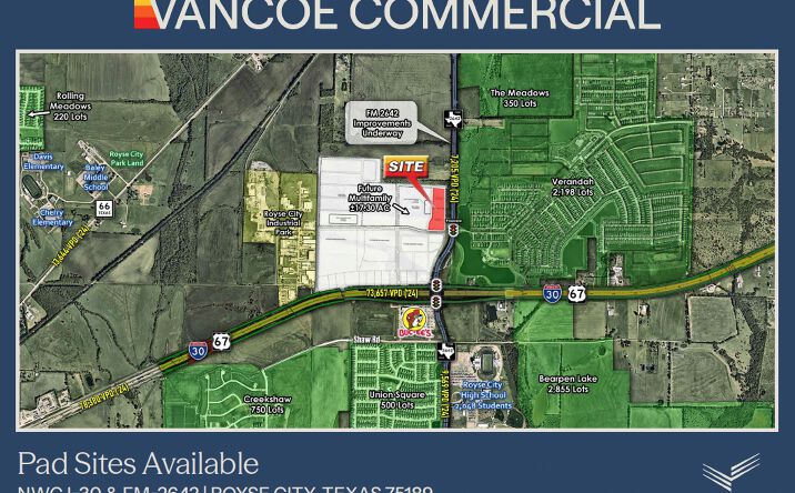 Pictures of Land property located at NWC of FM 2642 and Verandah, Royse City, TX 75189 for sales - image #1