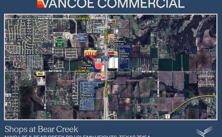 Pictures of Land, Retail property located at NWC of I-35 and Bear Creek, Glenn Heights, TX 75154 for sales - image #1