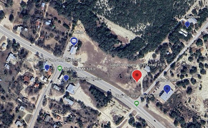Pictures of Land, Retail property located at 10151 State Hwy 16 S, Pipe Creek, TX 78063 for sales - image #1