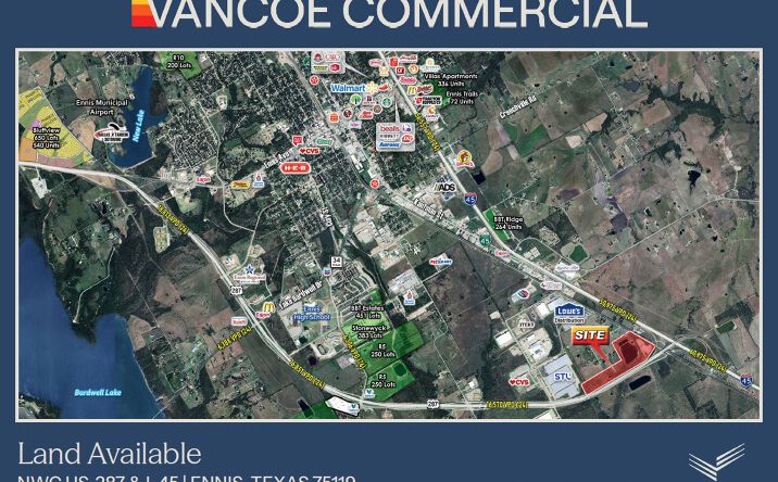 Pictures of Land property located at NWC US-287 & I-45, Ennis, TX 75119 for sales - image #1