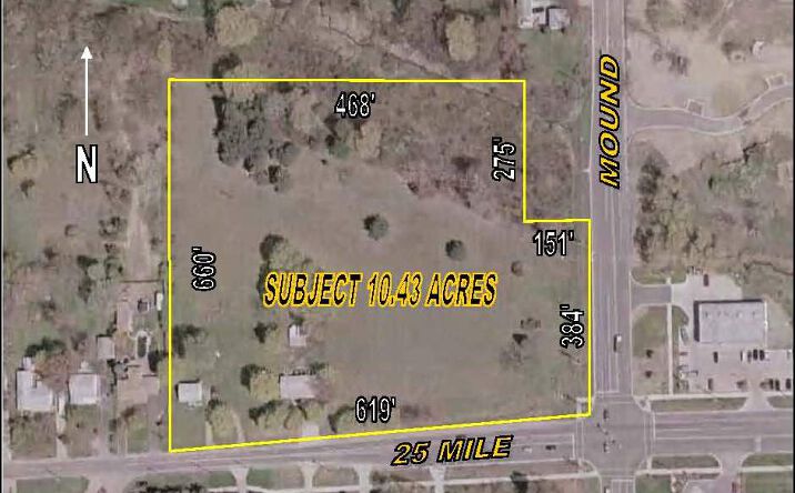 Pictures of Land property located at 25 Mile & Mound Rd, Shelby Township, MI 48316 for sales - image #1