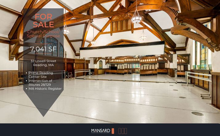Pictures of Special Purpose property located at 32 Lowell St, Reading, MA 01867 for sales - image #1