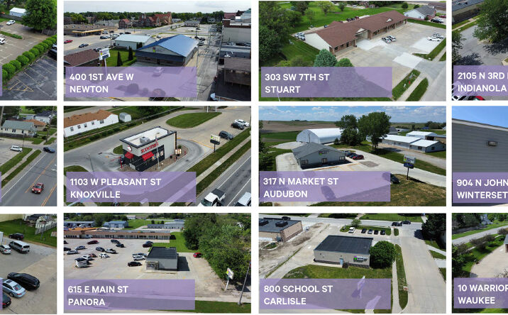 Pictures of Retail property located at 2527 Easton Blvd, Des Moines, IA 50317, 212 1st Street N, Newton, IA 50208, 303 SW 7th St, Stuart, IA 50250, 2105 N 3rd Ln, Indianola, IA 50125, 318 N Lincoln St, Knoxville, IA 50138, 1103 W Pleasant St, Knoxville, IA 50138, 317 N Market St, Audubon, IA 50025, 904 N John Wayne Dr, Winterset, IA 50273, 1602 Edgington Ave, Eldora, IA 50627, 615 W Main St, Panora, IA 50216, 800 School St, Carlisle, IA 50047, 10 S Warrior Ln, Waukee, IA 50263 for sales - image #1