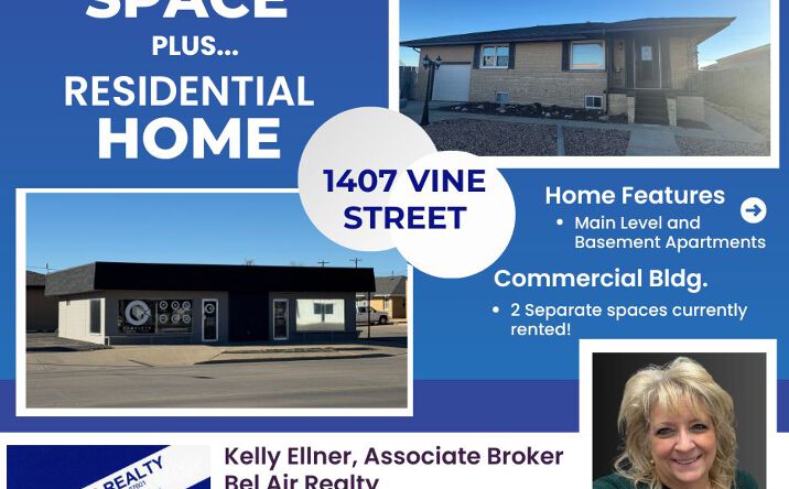 Pictures of Mixed Use, Multifamily, Office property located at 1407 Vine St, Hays, KS 67601 for sales - image #1