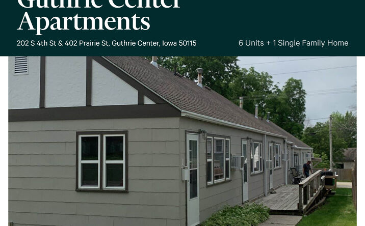 Pictures of Multifamily property located at 402 Prairie St, Guthrie Center, IA 50115 for sales - image #1