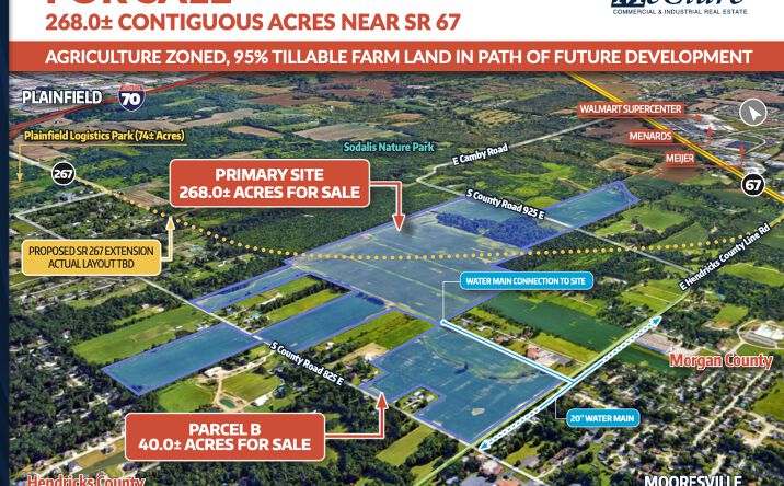 Pictures of Land property located at 4825 Indiana Rd, Plainfield, IN 46168 for sales - image #1