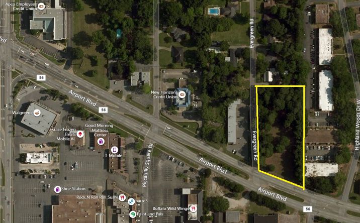 Pictures of Land property located at Airport Blvd, Mobile, AL 36608 for sales - image #1