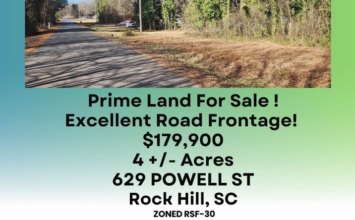 Pictures of Land property located at 629 Powell St, Rock Hill, SC 29732 for sales - image #1