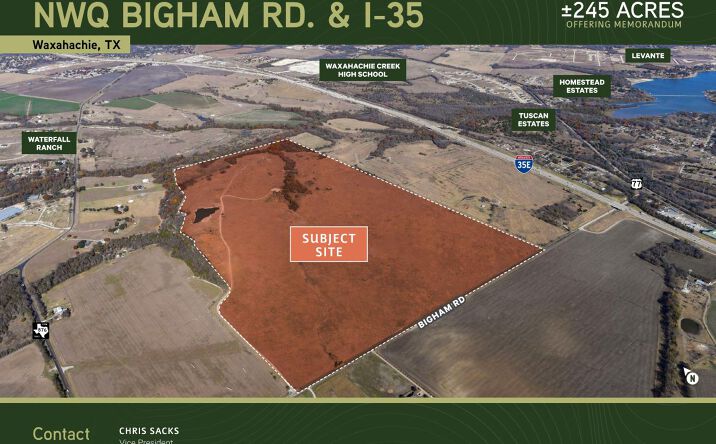 Pictures of Land property located at TBD Bigham Road, Waxahachie, TX 75167 for sales - image #1