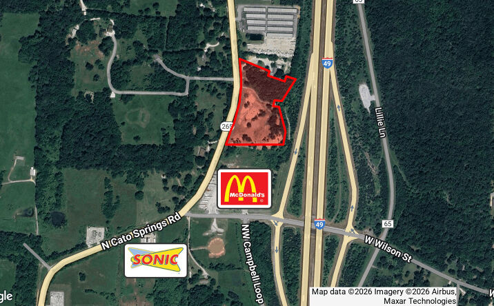 Pictures of Land property located at 6.2 acres n cato springs, Greenland, AR 72737 for sales - image #1