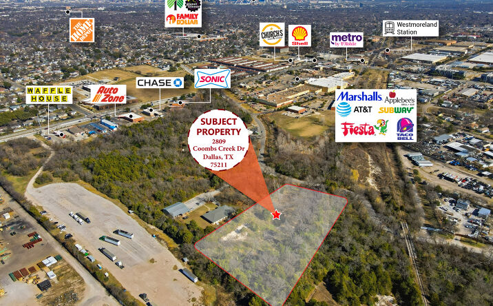Pictures of Land property located at 2809 Coombs Creek Dr, Dallas, TX 75211 for sales - image #1