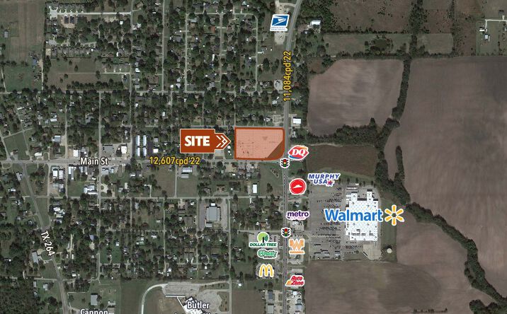 Pictures of Land property located at NWC SH 34 & Main St, Quinlan, TX 75474 for sales - image #1