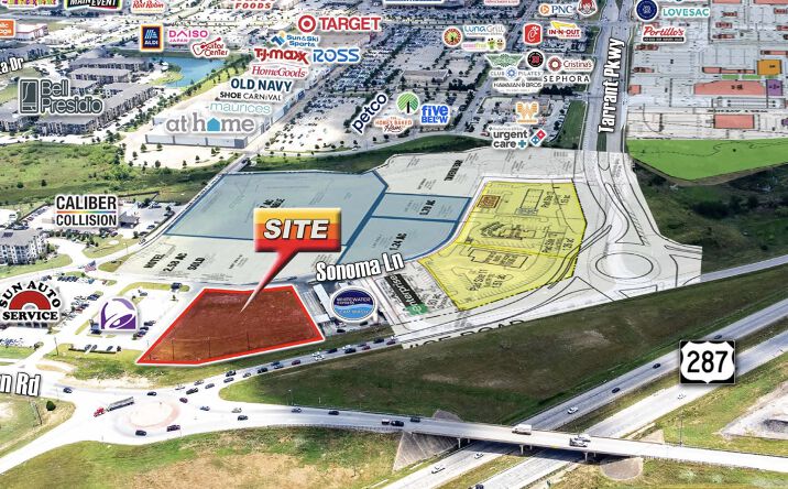 Pictures of Land, Retail property located at 8933 Lower Sonoma Ln, Fort Worth, TX 76177 for sales - image #1
