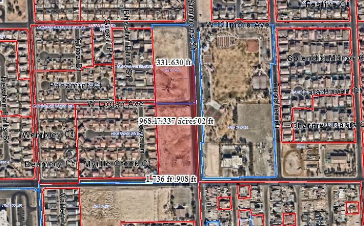 Pictures of Land property located at Simmons & Gowan 7.5 Gross Acres, North Las Vegas, NV 89032 for sales - image #1