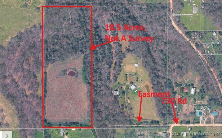 Pictures of Land property located at S 730 Road, Colcord, OK 74338 for sales - image #1
