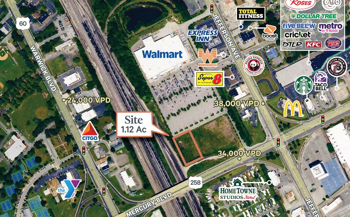 Pictures of Land property located at 6111 Jefferson Ave, Newport News, VA 23605 for sales - image #1