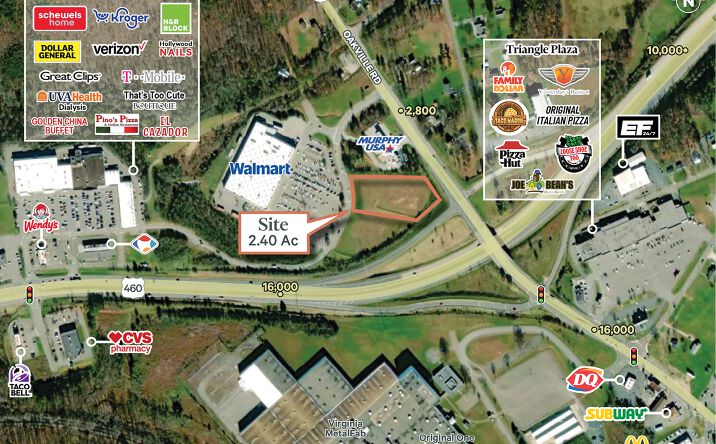 Pictures of Land property located at 505 Oakville Rd (Outlot 1), Appomattox, VA 24522 for sales - image #1